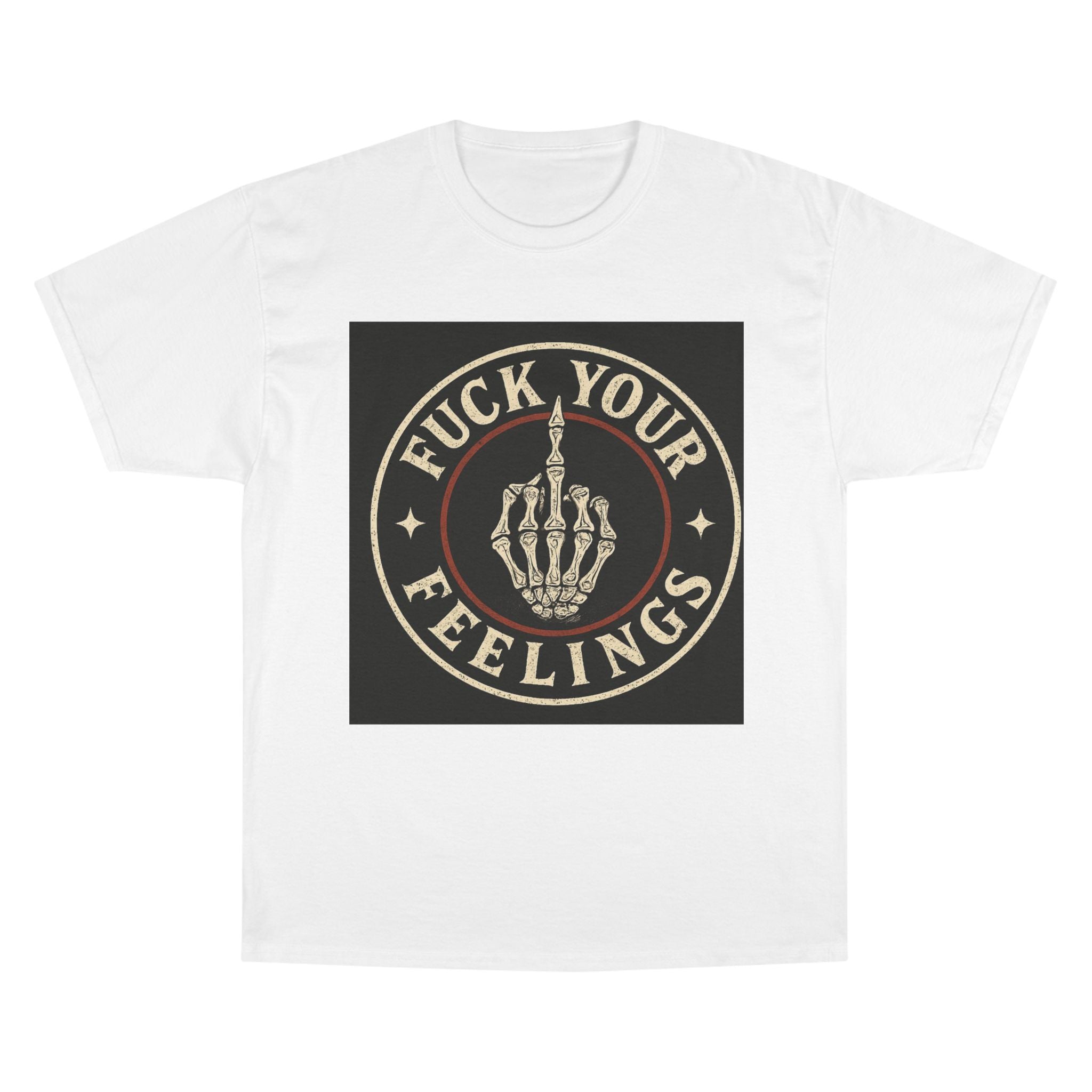 Skull Hand Middle Finger Champion T-Shirt